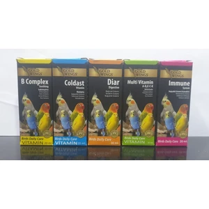 Gold Wings Gold Wings 5 Li Vitamin Seti Tüm Kuşlar Için