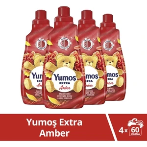 Extra Çamaşır Yumuşatıcısı Amber 1440 ml 4 Adet Yumoş Amber 1440
