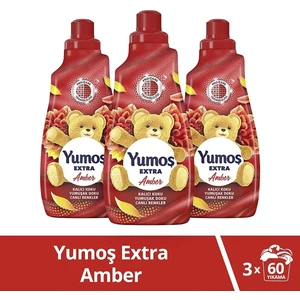 Extra Çamaşır Yumuşatıcısı Amber 1440 ml 3 Adet Yumoş Amber 1440