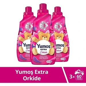 Extra Konsantre Çamaşır Yumuşatıcısı Orkide 1440 ml 3 Adet Yumoş Orkide