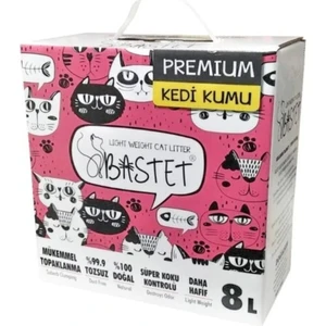 Natural Bastet Bastet Topaklanan Premium Doğal Kedi Kumu 8 Litre