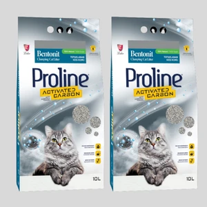 Pro Line Aktif Karbonlu Topaklaşan Kedi Kumu 10LT 2ADET Ege'nin Incisi Maskot