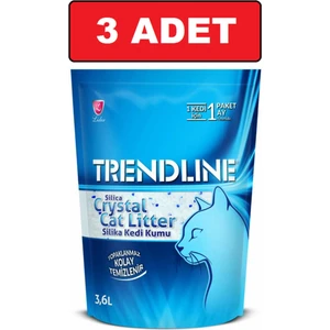 Kristal Kedi Kumu 3.6 Lt 3 Adet Silika Kedi Kumu Crystal
