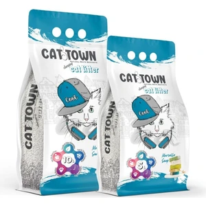 Cat Town Ince Taneli Topaklanan Kedi Kumu Sabun Kokulu 10 Lt Cat Town
