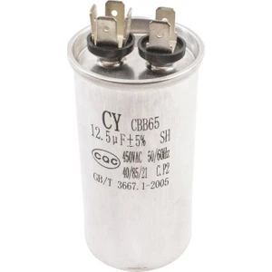 CBB65 12.5uf 450V Kutulu Daimi Kondansatör
