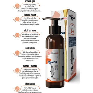 Salmon Oil Cats And Dogs 200 ml Doğal Kedi Köpek Norveç Somon Yağı