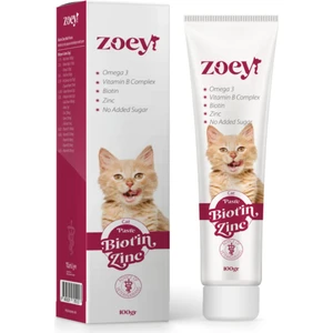 Kediler Için Tüy Yapısını Destekleyen Malt Paste Zoey Biotin