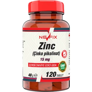 Zinc Çinko Pikolinat 15 Mg 120 Tablet