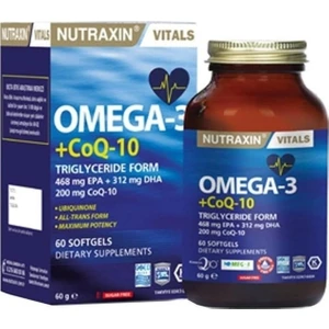 Vitals Omega-3 + Co-Q10 60 Softgel