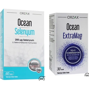 Ocean Selenyum 200 Mcg 60 Tablet + Ocean Extramag Üçlü Kombinasyon 30 Tablet