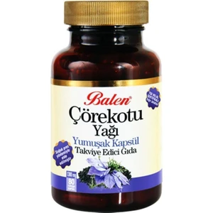Çörekotu Yağı 80 Kapsül 1380 Mg. Çörek Otu Soğuk Sıkım