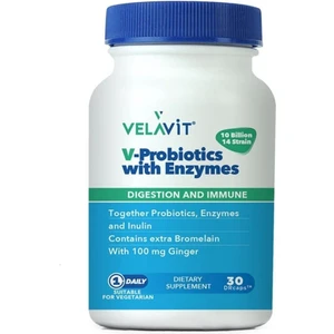 V-Probiotics Enzymes Takviye Edici Gıda 30 Kapsül