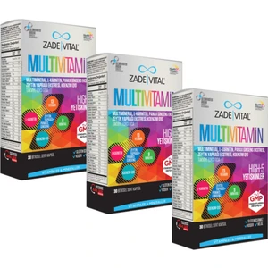 Zade Vital Multivitamin 30'Lu Kapsül X 3 Kutu