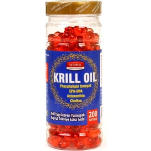 Krill Oil Complex Astaxanthin+Choline+Phosphatidylserine+Omega3+Epa Dha 200 Kapsül Vk1