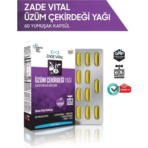 Zade Vital Üzüm Çekirdeği Yağı Blister 60 Kapsül