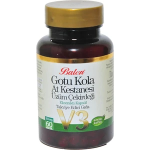 Gotu Kola At Kestanesi Üzüm Çekirdeği Ekstratı V3 60 Kapsül
