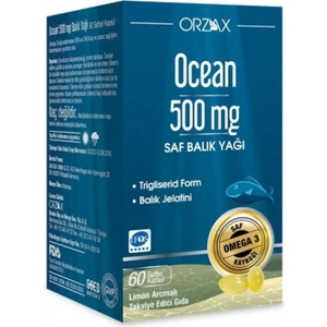 Ocean Saf Balık Yağı Omega 3 - 500 Mg 60 Kapsül - Limon Aromalı