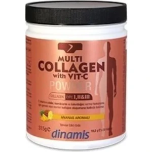 Multi Collagen With Vit-C Powder -Ananas Aromalı Takviye Edici Gıda 315 Gr