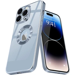 M.TK Moveteck iPhone 14 Pro Kılıf Uyumlu Logolu Delikli Tasarım Kamera Korumalı Darbeye Dayanıklı Silikon Case