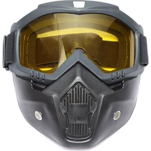 Taktik Yüz Maskesi Özel Kuvvetler Tam Yüz Anti-Darbe Gözlük Açık Askeri Fan Toz ve Sis Geçirmez Sürüş Gözlük Cs Maskesi (Yurt Dışından)