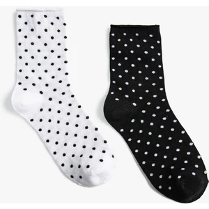 Puantiyeli 2'li Soket Çorap Seti