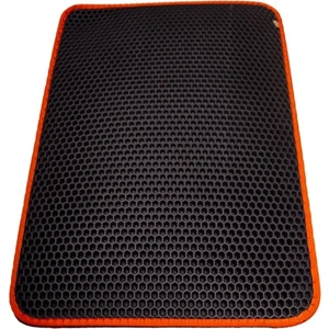 Altıgen Model Kum Toplayıcı Fonksiyonel Kedi Paspası Turuncu 37X50CM