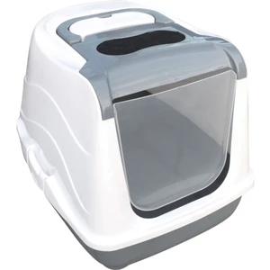 Kapalı Kedi Tuvaleti Gri Kapalı Kedi Tuvaleti