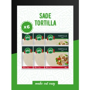 Sade Tortilla Lavaş 30 cm 18'li Paket 1620g X 6 Adet
