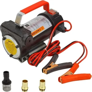 Schutzenger 12VOLT 600W Uyumlu Kendinden Emişli Paslanmaz Gövde Taşınabilir Yakıt Yağ Aktarma Mazot Pompası