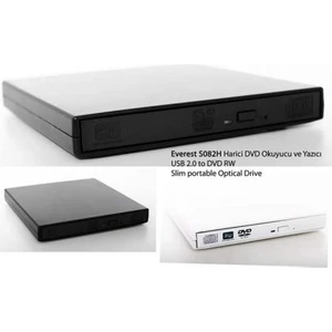 SN-S082H Dvd-R/rw/cd-R/rw USB 2.0 Slim Optik Yazıcı Kutusu (cd sürücü dahil değildir)