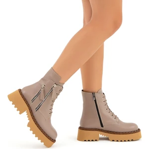 Tamer Tanca Kadın Deri Postal Bot Su Geçirmez Kışlık Rahat Taban 33 02900 Bn