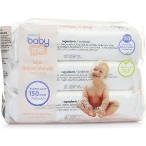 Baby Me Islak Devam Mendili Pudra Kokulu 3 x 50 Yaprak
