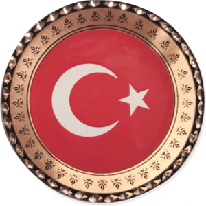 Miray Hediyelik Türk Bayrağı Bakır Buzdolabı Magnet