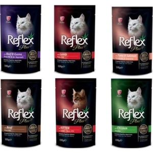 Plus Pouch Kedi Yaş Mama Çeşitleri 100 G x 12 Adet