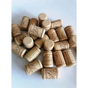 AY MAGNET Mantar Şişe 25 Adet Doğal Tıpa Şarap Şişesi Tıpası