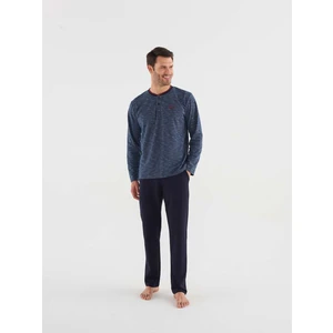 Mod Collectıon Erkek Lacivert Patlı Pijama Takım