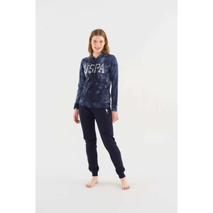U.S. Polo Assn. Kadın Lacivert Pijama Takımı