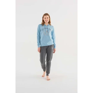 U.S. Polo Assn. Kadın Mavi Pijama Takımı