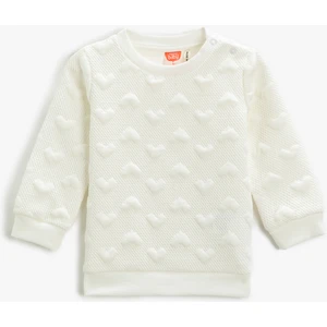 Kız Bebek Sweatshirt Ekru 3SMG10027AK