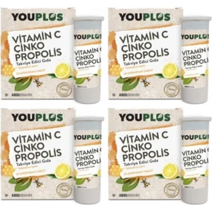 Vitamin C Çinko Propolis 20 Efervesan-4 Kutu