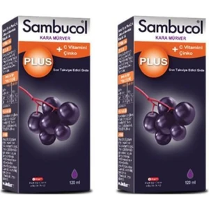 Plus Kara Mürver Özütü + C Vitamini & Çinko 120 Ml 2 Adet