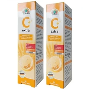 Vitamin C Extra 20 Efervesan Tablet - Şeftali Maracuja (2 Adet)