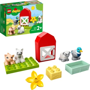 DUPLO® Town Çiftlik Hayvanı Bakımı 10949 - 2 Yaş ve Üzeri Çocuklar için Domuz; Koyun; Ördek ve Kedi Figürü İçeren Eğitici Oyuncak Yapım Seti (11 Parça)