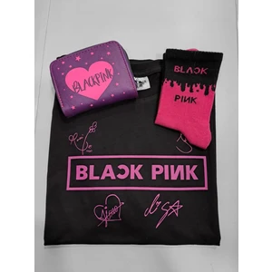 GC GÖKHAN CLUB Blackpink T Shirt Cüzdan Çorap