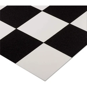 Pvc Mineflo Zemin Kaplaması Damalı | Siyah Beyaz Kareli En: 2 Metre