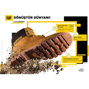 Caterpillar Deri Kahve Kadın Bot E Colorado