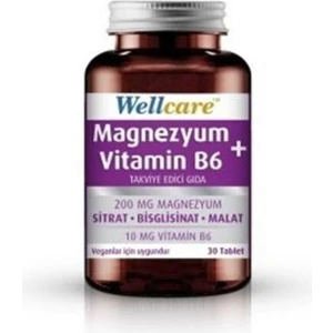 Magnezyum+Vitamin B6 Takviye Edici Gıda 30 Tablet