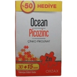 Ocean Picozinc Çinko 30+15 Tablet