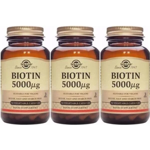 Biotin 5000 Mcg 50 Kapsül 3 Adet