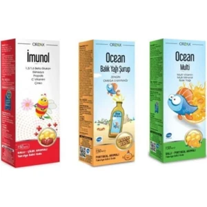 Imunol Ocean Portakal Balık Yağı Şurup+ Multi Şurup+ Imunol Şurup